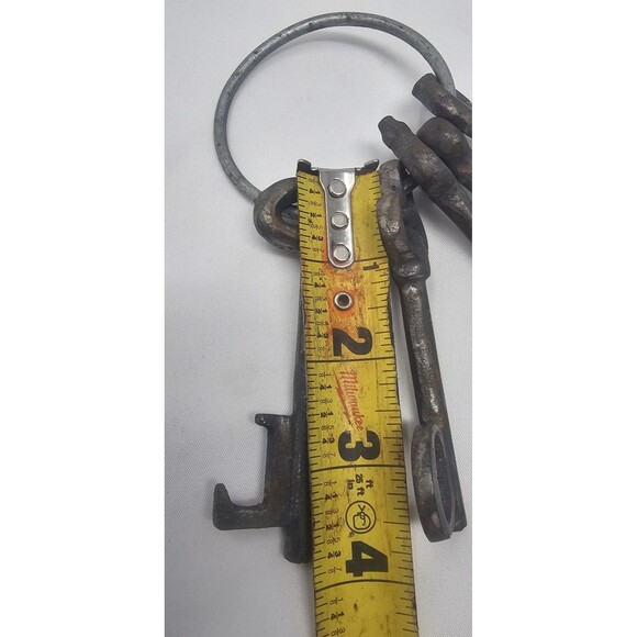 Decorative Set of Love Natural Cast Iron Skeleton Keys 6" Set Of 5 - Picture 5 of 7